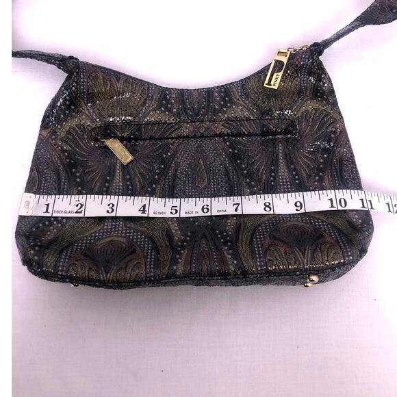 Bags by Pinky Vintage Leather Embossed Paisley Hobo-style Zipper Shoulder Bag - Picture 12 of 14